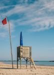 Postazione del bagnino di salvataggio in mare a Lido di Savio in Romagna