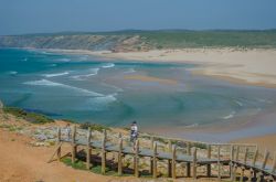 Praia da Bordeira, la bella spiaggia vicino a Carrapateira, Portogallo.