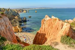 Praia do Camilo si trova vicino a Ponta da Piedade a Lagos in Algarve (Portogallo)