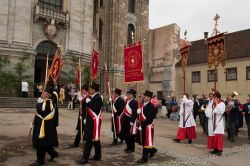 Processione del Corpus Domini a Weingarten, Germania - La tradizionale processione cristiana svolta in occasione del Corpus Domini: si svolse per la prima volta nel 1200 © Patrik Dietrich ...
