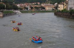 Rafting sul fiume Adige alle porte di Verona in Veneto