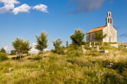 Resti di un santuario sulla collina nei pressi di Niksic, Montenegro.


