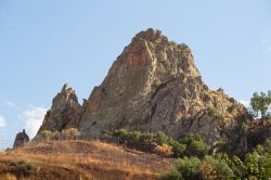 Rocce nei dintorni di Troina in Sicilia, Monti Nebrodi