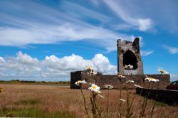 Rovine di una casa a torre nei pressi di Ballylongford, contea di Kerry, Irlanda.

