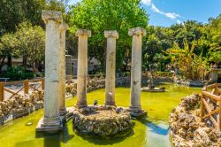 Rovine romane nella cittadina di Marsala, Sicilia.  