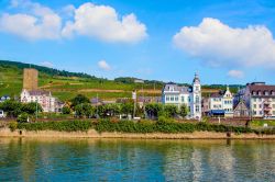 Rudesheim am Rhein, la celebre città vinicola nelle gole del Reno, Germania.



