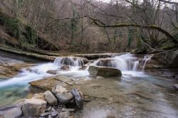 San Benedetto in Alpe: il torrente dell'Acquacheta nel Parco Nazionale delle Foreste Casentinesi