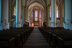 L'interno gotico di Sankt Johanniskirche, la chiesa simbolo di Luneburg