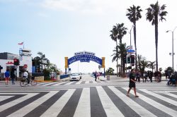 Santa Monica la città sull'Oceano a fianco di Los Angeles in California