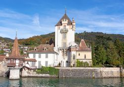 Lo Schloss Oberhofen, il castello dell'omonima cittadina svizzera, è stato trasformato in museo nel 1954 - © 181120754 / Shutterstock.com