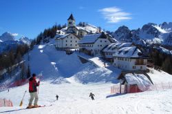 Sciare sul Monte Lussari a Tarvisio in Friuli Venezia Giulia