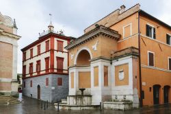 Scorcio del centro storico di Fabriano nelle Marche