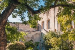 Uno scorcio del forte di Saint André a Villeneuve-les-Avignon (Francia) visto attraverso gli alberi - © VanoVasaio / Shutterstock.com