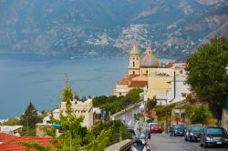 Uno scorcio del villaggio di Praiano un gioiello sulla Costiera Amalfitana in Campania