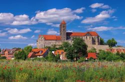 Uno scorcio della cittadina di Quedlinburg, Germania. Situato nel land della Sassonia-Anhalt, è un grazioso centro di 25 mila abitanti.
