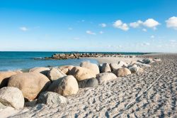 Uno scorcio della spiaggia di Skagen in estate, Danimarca.



