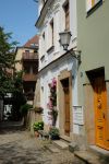 Scorcio di alcune case affacciate su un vicolo acciottolato nel centro di bautzen, Germania - © TeeS / Shutterstock.com