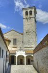 Uno scorcio fotografico del monastero di Santa Maria in Valle o Tempietto Longobardo a Cividale del Friuli, Udine, Italia. Si tratta di un raro esempio di architettura del VII°-VIII° ...