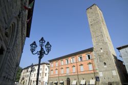 Scorcio panoramico su alcuni palazzi del centro di Città di Castello, Umbria, Italia.
