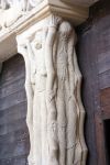 Scultura in stile manierista nell'abbazia di San Pietro a Beaulieu-sur-Dordogne (Francia).

