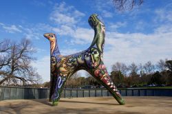 Scutlura di street art nel centro cittadino di Melbourne, Australia: siamo al Birrarung Marr Park sulle rive del fiume Yarra - © Claudio Soldi / Shutterstock.com