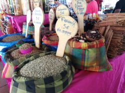 Sementi vendute al Mercato di Poite a Pitre in Guadalupa