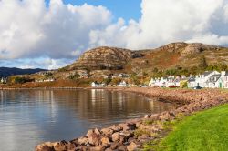 Shieldaig nella regione Wester Ross, Highlands della Scozia.