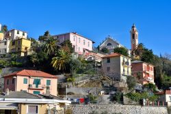 Uno scorcio del centro di Pieve Ligure, Provincia di Geneva, Riviera di Levante