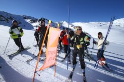 Un percorso di slalom alle Deux Alpes, vicino ...