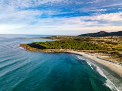 Spiaggia di Sa Capannizza a Budoni nel nord-est della Sardegna