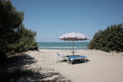 Spiaggia nella zona di Campomarino in Molise