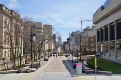 State Street, la celebre area pedonale della città di Madison nel Wisconsin, Stati Uniti d'America - © EQRoy / Shutterstock.com