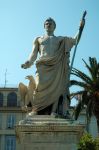 Statua di Napoleone Bonaparte a Bastia, Corsica.



