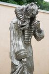 Statua di re Lear a Trenton, New Jersey (USA) - Situata al Ground for Sculpture, ritrae il re protagonista di una tragedia in 5 atti scritta agli inizi del 1600 da William Shakespeare - © ...