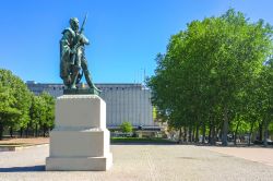 Statua in ricordo del maresciallo Ney a Metz, Francia, eroe dell'impero francese.



