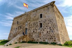 Lo storico castello spagnolo dell'isola di Tabarca, Spagna.



