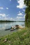 Sulle rive del Fiume Po a Casalmaggiore in provincia di Cremona, Lombardia