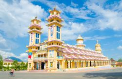 Il Tempio di Cao Dai nella provincia di Tay Ninh, poco distante da Ho Chi Minh City (Saigon), in Vietnam.
