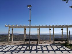 Terrazza panoramica a Guardiagrele di Chieti, sulle pendici della Maiella in Abruzzo