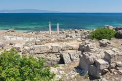 Tharros, le rovine viste dall'alto, San Giovanni di Sinis, Sardegna.



