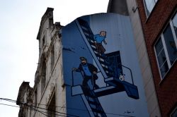 Murale di Tin Tin: Bruxelles è la capitale europea del fumetto, e Tin Tin è uno dei suoi "figli" più celebri. Tra i molti murales sparsi per la città, non ...