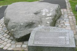 Tomba di San Patrizio a Downpatrick, Irlanda del Nord. Patrono d'Irlanda, San Patrizio viene festeggiato il 17 Marzo, data della sua morte. La città di Downpatrick ospita la sua sepoltura ...