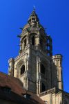 Torre campanaria della Kilianskirche a Heilbronn, Baden-Wurttemberg, Germania.