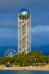 La torre dell'alfabeto Georgiano a Batumi. E' stata concepita per diventare un punto di riferimento urbano che trasmetta l'unicità del popolo attraverso l'alfabeto. Nella ...