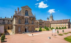 Torre, orologio dell'acqua santa e Scuola di Arti e Mestieri nell'abbazia di Cluny, Francia - © Nigel Jarvis / Shutterstock.com