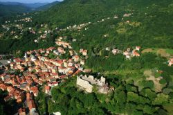 Veduta dell'alto del borgo di Torriglia