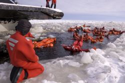 Tour con la rompighiaccio Sampo a Kemi, Finlandia. Viene considerata il tempio sacro per gli appassionati di avventure artiche, dai bagni fra i ghiacci alle aurore boreali - © sf2301420max ...