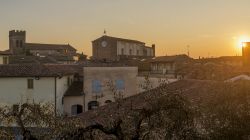 Tramonto a Fucecchio vicino a Firenze, Toscana