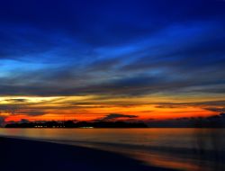 Tramonto alle Maldive, isola di Manadhoo, Atollo di Noonu