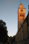 Tramonto centro storico di Uberlingen, Germania